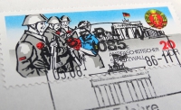 Briefmarke - Ersttagsbrief - 25 Jahre Antifaschistischer Schutzwall, 1986 - „Antifaschistischer Schutzwall“ war ein Propagandabegriff der DDR für die Berliner Mauer guter Zustand!
