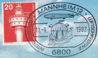 Briefmarke - Focke-Wulf FW200 Condor - Internationale Luftschiffertage in Mannheim, 1982 sehr selten