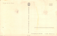 Rückansicht - Grüße von der Ostsee, Postkarte 1961 - Baltisches Meer Karton, s/w-Abzug