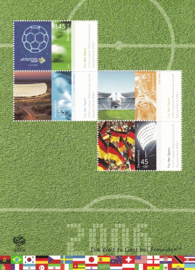 Fussball Weltmeisterschaft - Briefmarkenblock