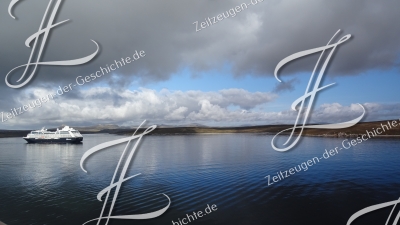 Schöne Wolken über der Buch vor Stanley