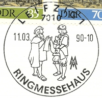 Stempel mit Ringmessehaus, Leipzig Gesuchtes historisches Sammlerstück!