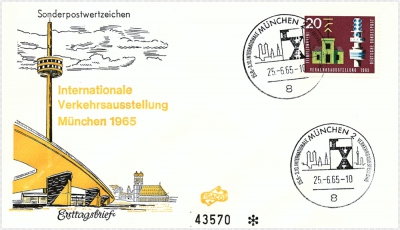 20 Pfennig - Internationale Verkehrsausstellung München, 1965
