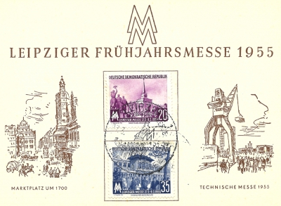 Ersttagsbrief - Leipziger Frühjahrsmesse, 1955