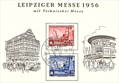 Ersttagsbrief - Leipziger Frühjahrsmesse, 1956