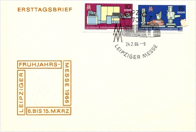 Ersttagsbrief - Leipziger Frühjahrsmesse, 1966