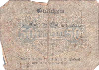 50 Pfennig, 1918