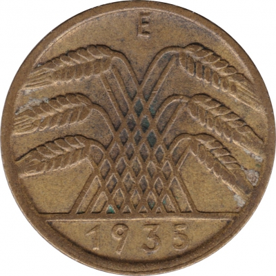 10 Reichspfennig 1935 E