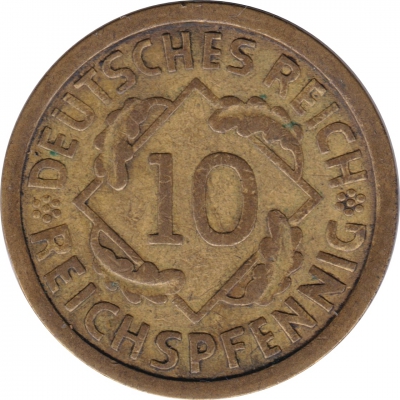 10 Reichspfennig 1925 A