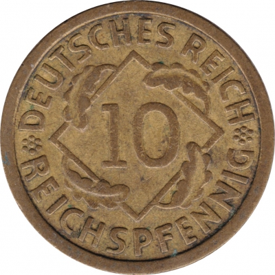 10 Reichspfennig 1935 G