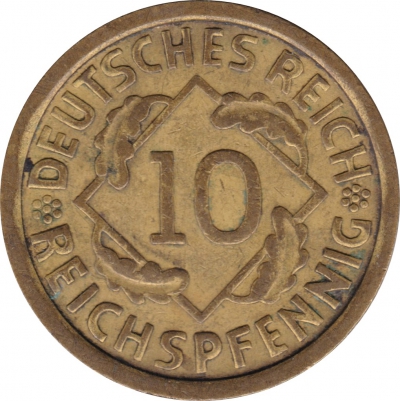 10 Reichspfennig 1936 J