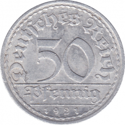 50 Pfennig 1921 E