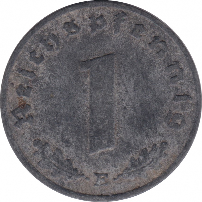 Vorderansicht - 1 Reichspfennig 1940 E - Münze des Dritten Reichs geprägt in Muldenhütten, Deutschland