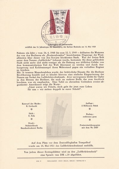 Philatelistisches Gedenkblatt