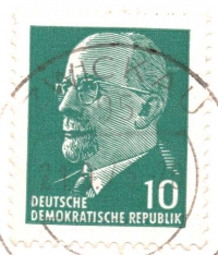 Briefmarke - 10 Pfennig DDR - Walter Ulbricht Zustand wie auf Foto