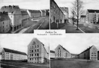 Vorderansicht - Zwickau - Goethestraße, 1958 - Neubauten der Goethestraße Echte Fotografie