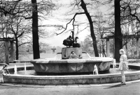 Vorderansicht - Zwickau - Schwanenbrunnen, 1976 - Ansichtskarte zum Kaufen Echte Fotografie