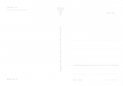 Ansichtskarte Zwickau - Marienthaler Straße, 1971