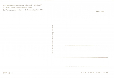 Gruß aus Ostseebad Kühlungsborn, 1974