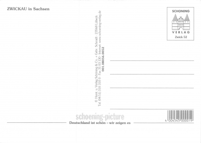 Postkarte - Grüße aus Zwickau, ca. 2010