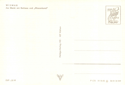 Wismar, Postkarte 1974