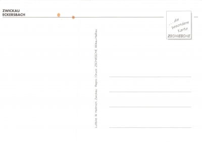 Zwickau - Ansichtskarte Eckersbach, ca. 1995