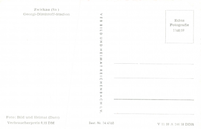 Zwickau - Georgi-Dimitroff-Stadion (Westsachsenstadion), 1959