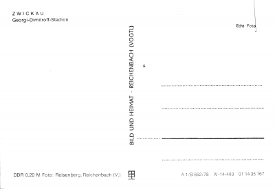Zwickau - Georgi-Dimitroff-Stadion (Westsachsenstadion), 1978