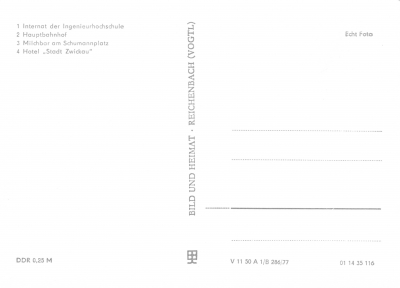 Zwickau - Mokka-Milchbar, Ingenieurhochschule uvm., 1978