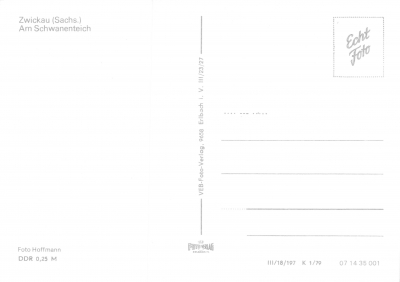 Zwickau - Schwanenteich, 1979