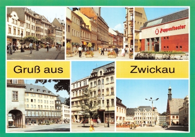 Ansichtskarte - Gruß aus Zwickau, 1986