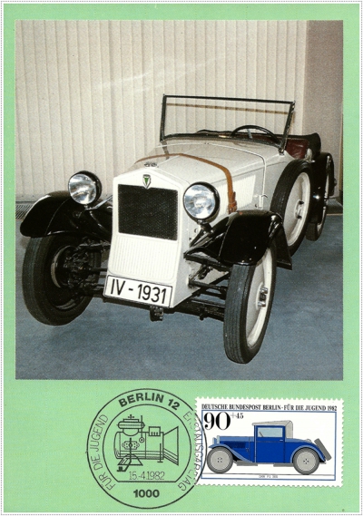 Auto von DKW F1 1931, Für die Jugend, 1982