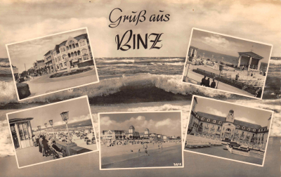 Grüß aus Ostseebad Binz, Rügen Postkarte 1945