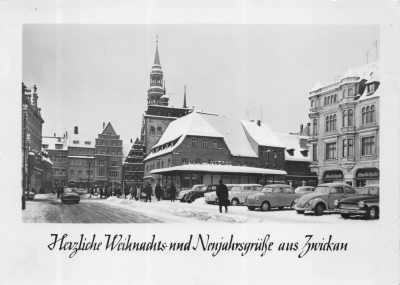 Herzliche Weihnachtsgrüße und Neujahrsgrüße aus Zwickau, 1967