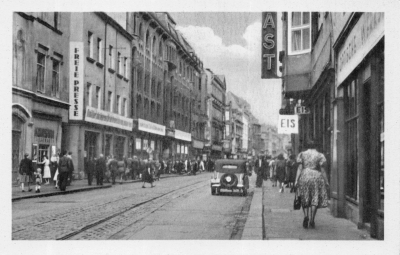 Historische Ansichtskarte Zwickau - Hauptstraße, 1953