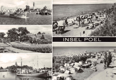 Insel Poel, Hafen u. Leuchtturm in Timmendorf, 1973