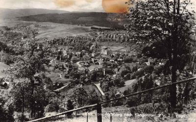 Klingenthal Blick vom Aschberg, 1956