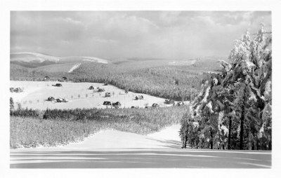 Mühlleithen im Winter, Postkarte 1955