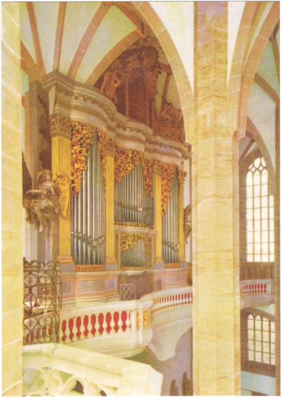 Postkarte - Freiberg Silbermann Orgel, 1964