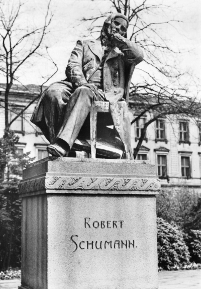 Zwickau - AK Robert-Schumann-Denkmal, 1975