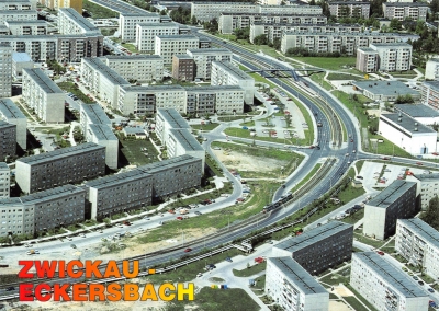 Zwickau - Ansichtskarte Eckersbach, ca. 1995