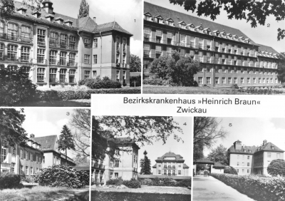 Zwickau - Bezirkskrankenhaus Heinrich Braun, 1983