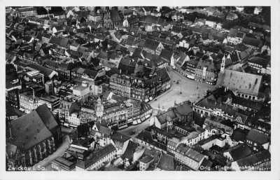 Zwickau - Fliegeraufnahme, 1957