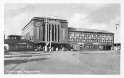 Zwickau - Hauptbahnhof, 1954