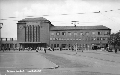 Zwickau - Hauptbahnhof, 1958