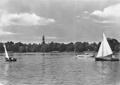 Zwickau - Segeln auf dem Schwanenteich, 1967
