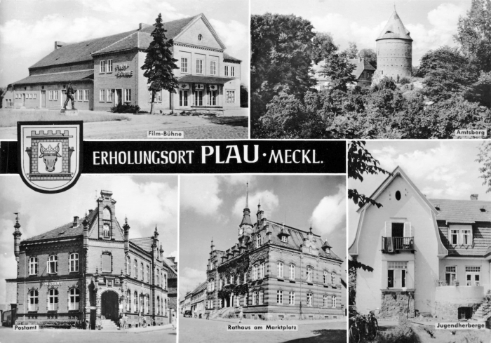 Vorderansicht - Erholungsort Plau am See, Postkarte 1967 - Echt Foto ungelaufen und unbeschrieben