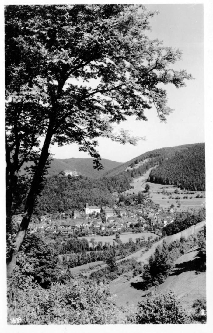 Vorderansicht - Leutenberg i. Thüringen, Postkarte 1953 - Photo Handabzug ungelaufen