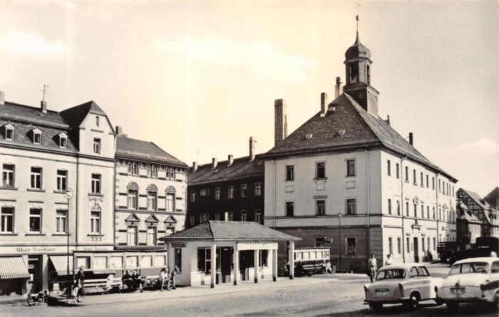 Vorderansicht - Stollberg Erzgebirge, Postkarte 1967 - Alte Postkarte ungelaufen