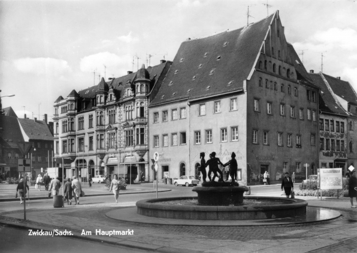 schöne Ansichtskarte vom Hauptmarkt zum Kaufen